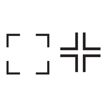 fulll screen mode icon vector
