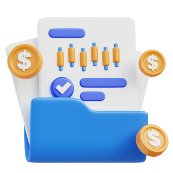 Business Document Icon 3D Design png