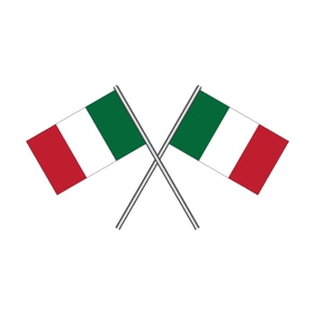 italian flag icon vector