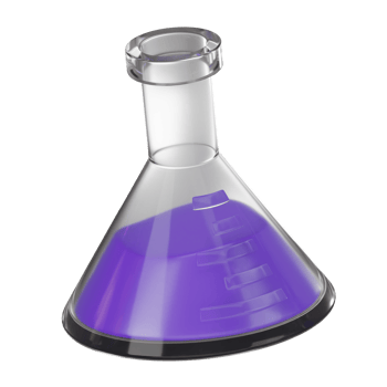 Cutting-Edge Chemistry of a Flask for Scientific Research. 3D Render png
