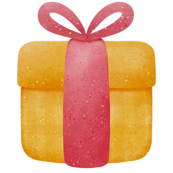Watercolor yellow gift great png
