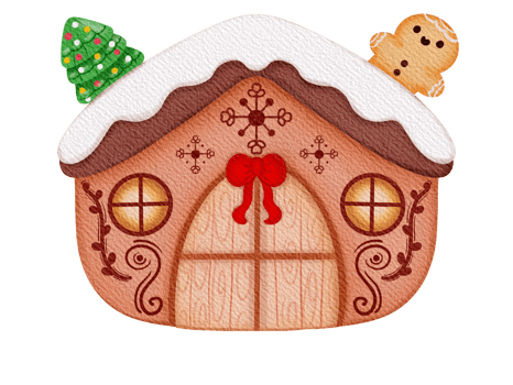 Watercolor winter house .Christmas house in winter snowfall png