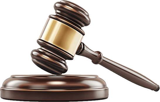 Wooden Judge Gavel on Sound. png