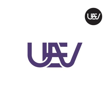 UEV Logo Letter Monogram Design vector