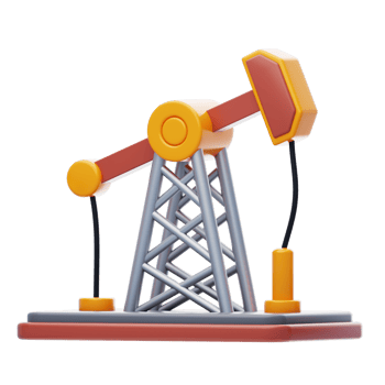 Oil Drilling Machine 3D Icon png