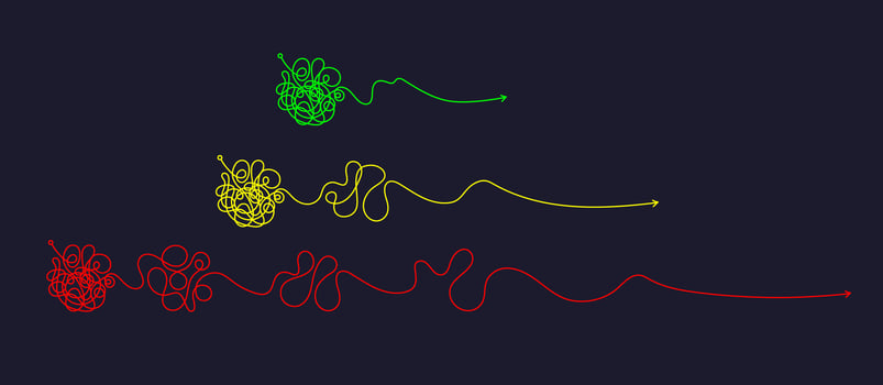 Complex, easy messy line set. Hand drawn doodle vector