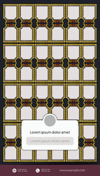 Javanese Ethnic illustration for background vector