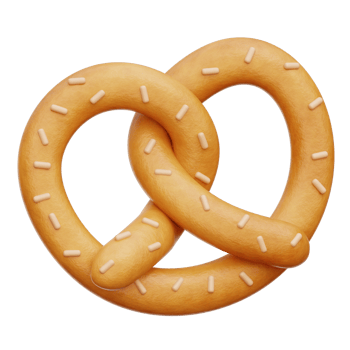 Pretzel 3d Illustration png