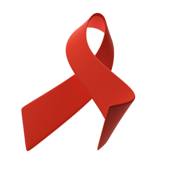 World AIDS Day on December 1. 3d red ribbon. Aids Awareness icon design for poster, banner, t-shirt illustration png