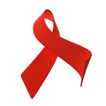 World AIDS Day on December 1. 3d red ribbon. Aids Awareness icon design for poster, banner, t-shirt illustration png