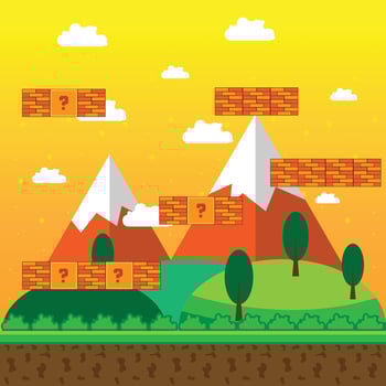 Game Arena Set The Illustration vector