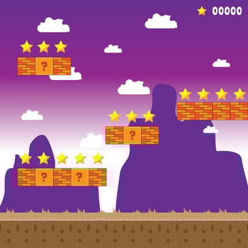 Game Arena Set The Illustration vector