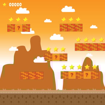 Game Arena Set The Illustration vector