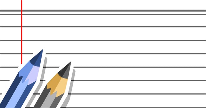 illustration of a white and black pen on paper vector