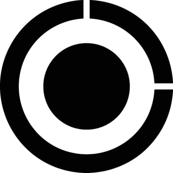 Chart icon symbol image for data statistic analysis illustration vector
