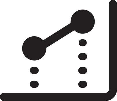 Chart icon symbol image for data statistic analysis illustration vector