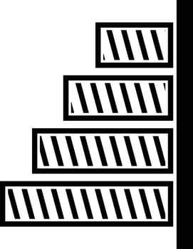Chart icon symbol image for data statistic analysis illustration vector