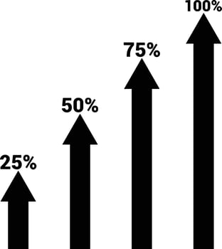 Chart icon symbol image for data statistic analysis illustration vector