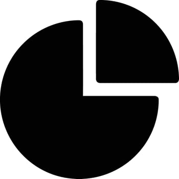 Chart icon symbol image for data statistic analysis illustration vector