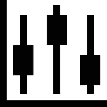 Chart icon symbol image for data statistic analysis illustration vector