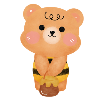 bear with a pot of honey. png