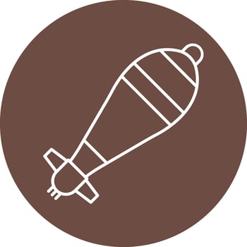 Mortar Line Circle Icon Design vector