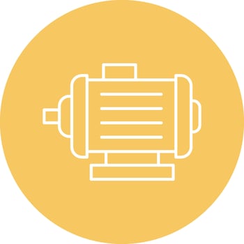 Motor Line Circle Icon Design vector