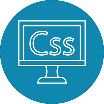 Css Line Circle Icon Design vector
