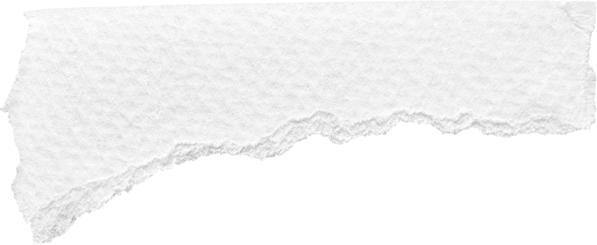 White Torn Paper Textured Piece png