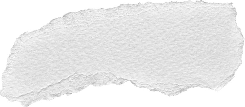 White Torn Paper Textured Piece png