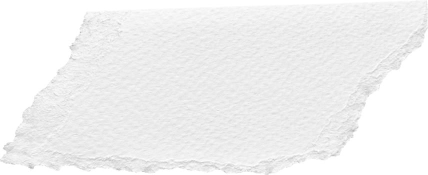 White Torn Paper Textured Piece png