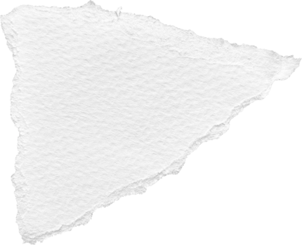 White Torn Paper Textured Piece png