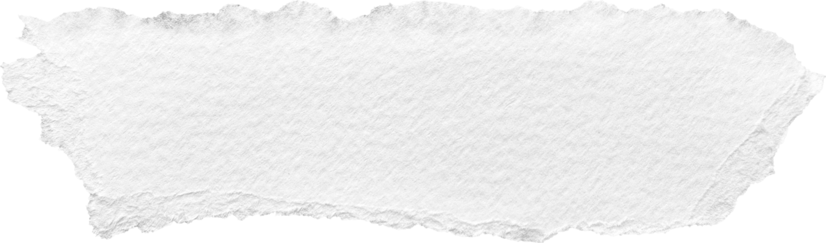 White Torn Paper Textured Piece png