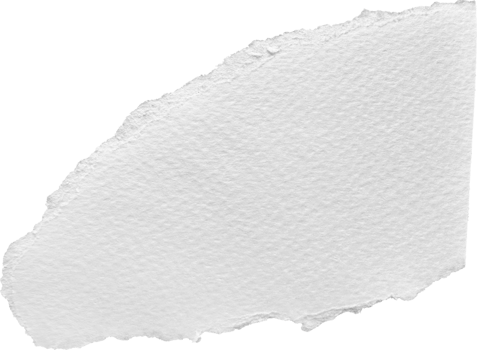 White Torn Paper Textured Piece png