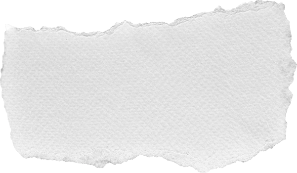 White Torn Paper Textured Piece png