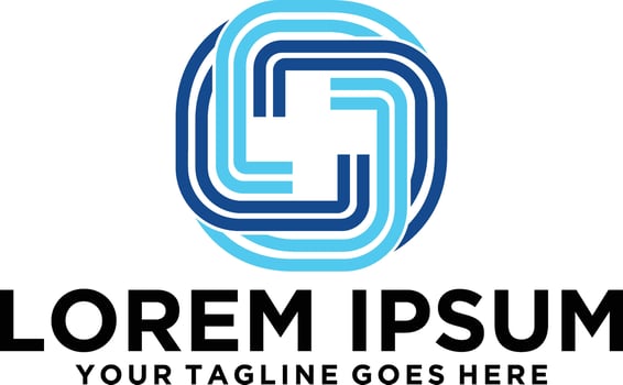 Cross Healthy Medical logo idea vector
