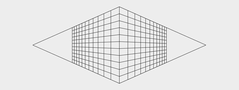 Perspective grid wall geometry abstract background vector