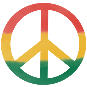 Juneteenth freedom day with peace symbol. png