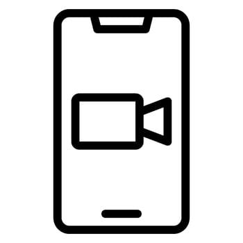 call line icon vector