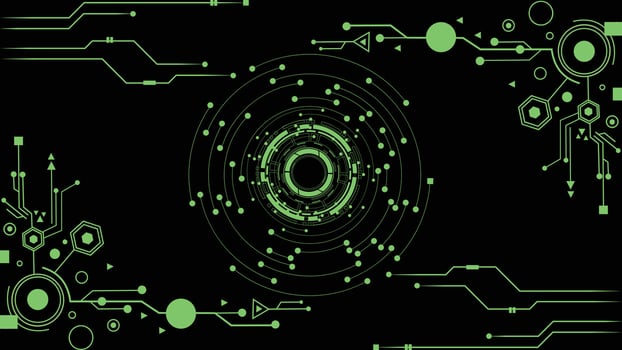 Artificial intelligence, cyber-circuits, future technology concepts, background vector