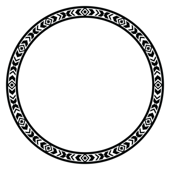 Vintage frame border ornament. Ethnic seamless round pattern. Mandala Floral Baroque. Classic antique ornate element. Decorative border for frame, textile, fabric, rug, tattoo, ceramic. png