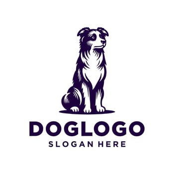 Dog logo, Dog logo design inspiration, dog logo template vector