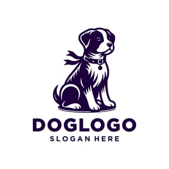 Dog logo, Dog logo design inspiration, dog logo template vector