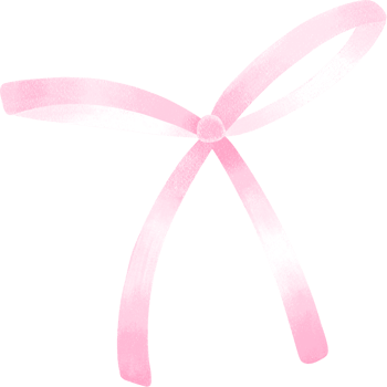 Cute coquette pink ribbon bow png