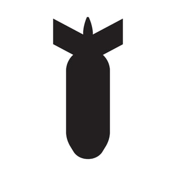 Bomb icon. design vector