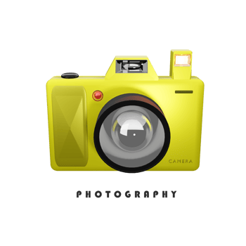 Yellow camera 3d design png