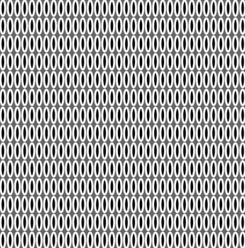 Geometric seamless pattern in the form of ovals on a gray background vector