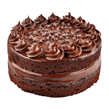 Chocolate velvet cake isolated on transparent background png