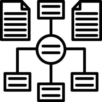 Algorithm Icon Design vector