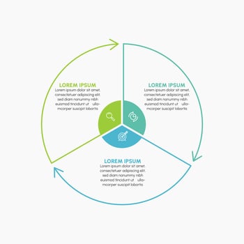 Presentation Business circle infographic template vector